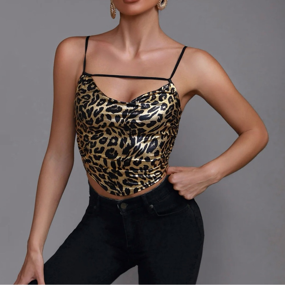 Leopard Print Women's Top